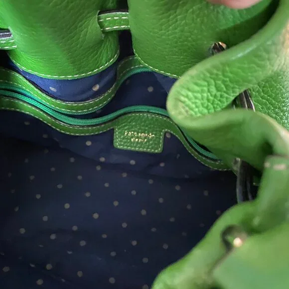 Kate Spade Drawstring Large Green Bag - Picture 8 of 11